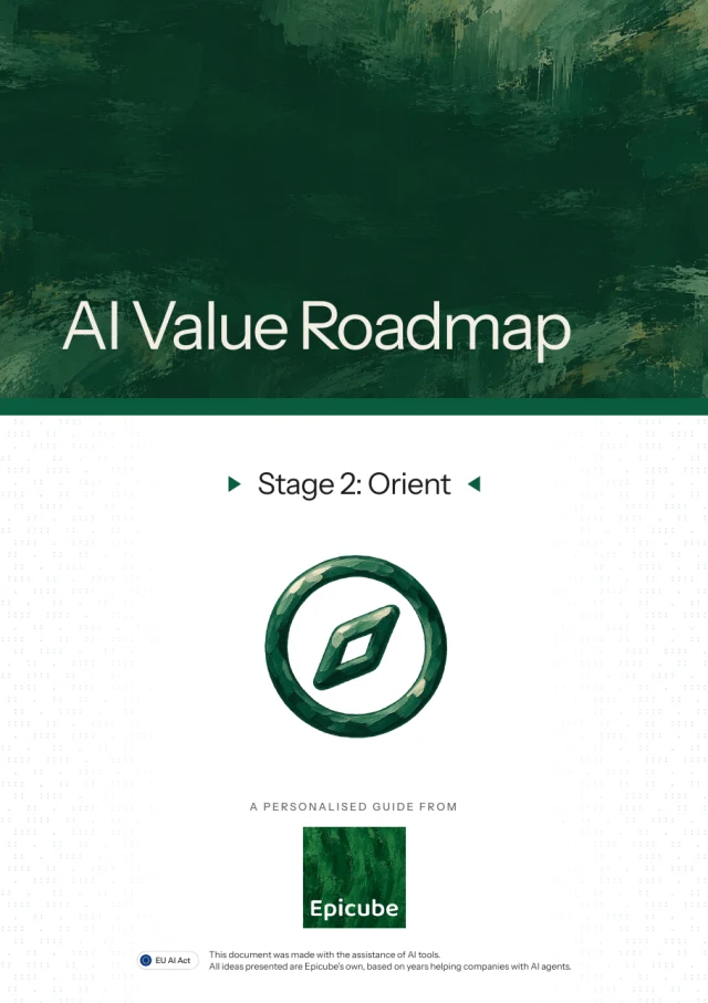 Cover of the AI Value Roadmap for Stage 2: Orient
